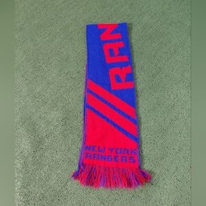 New York Rangers NHL Hockey Blue Red Scarf